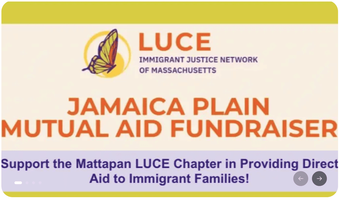 Join JP LUCE in Supporting Immigrant Families in Need flyer